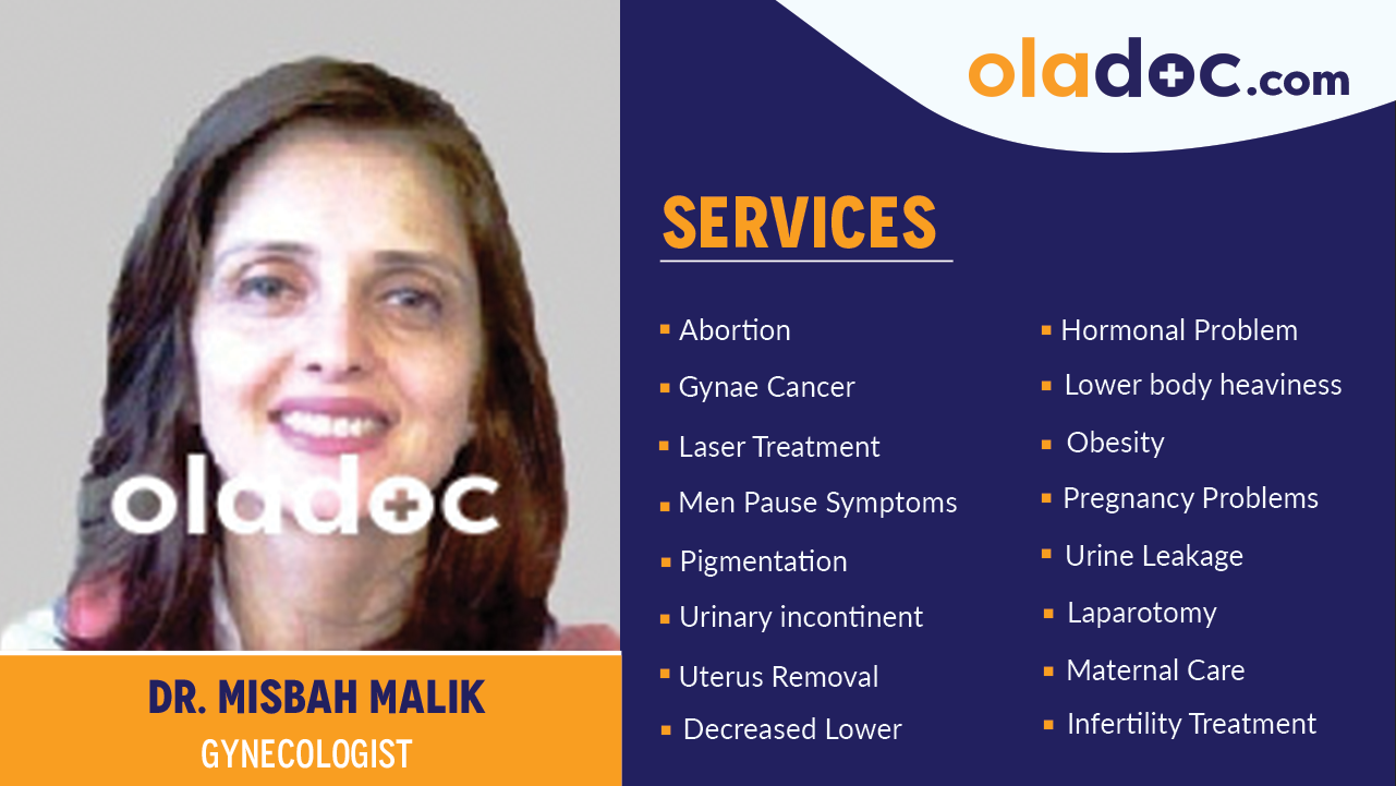 Services provided by Dr. Misbah Malik